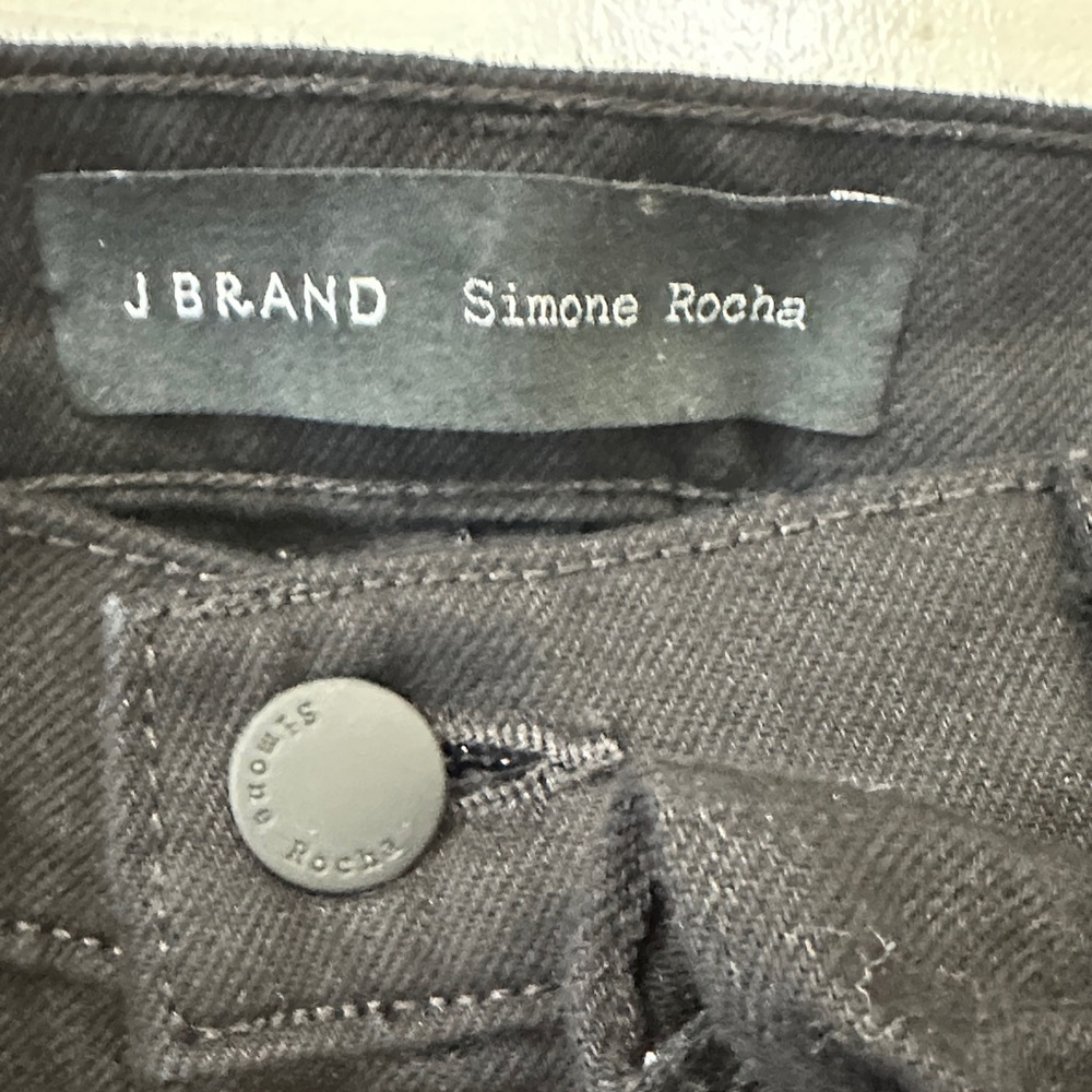 J Brand x Simone Rocha black ruffle denim - Picture 4 of 6